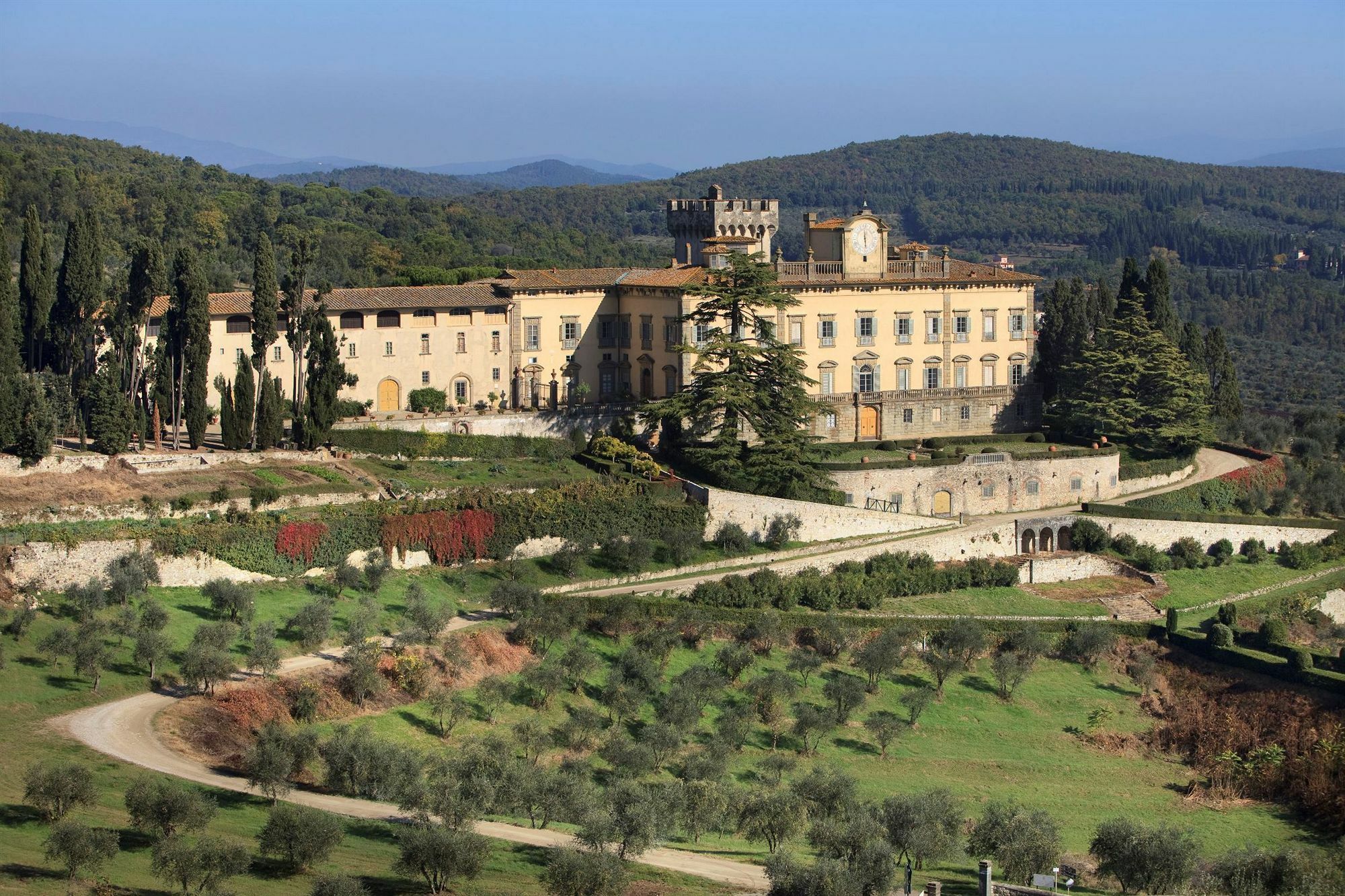 Torre A Cona Wine Estate Hotel San Donato in Collina Bagian luar foto